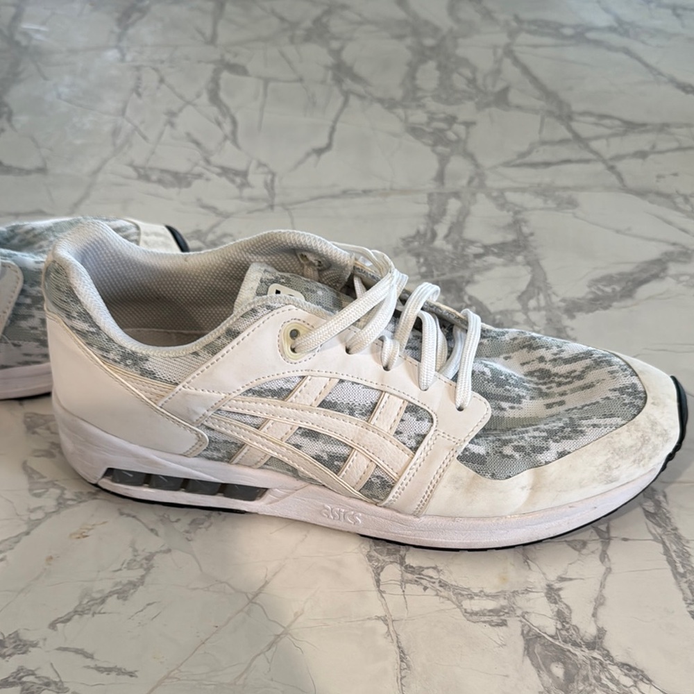 Asics White and Gray Sneakers